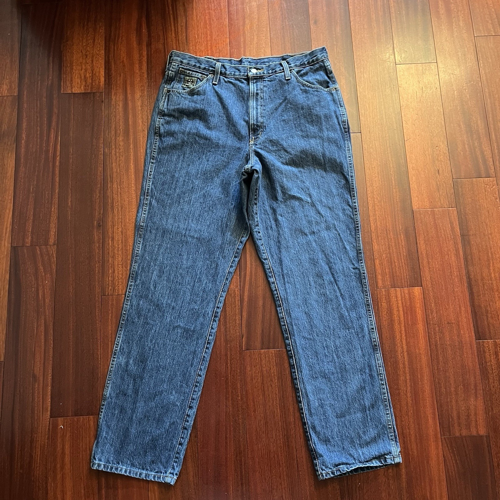 Cinch Jeans Mens 38x34 Dark Wash Straight Leg Western Cowboy Denim Cotton Rodeo